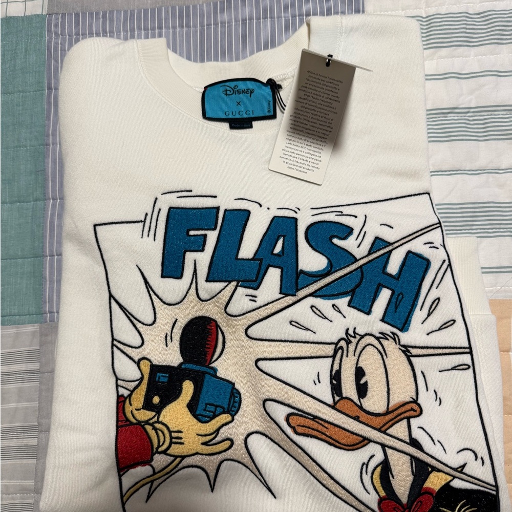 Disney x Gucci Donald Duck 'FLASH' Graphic Sweatshirt - NWT